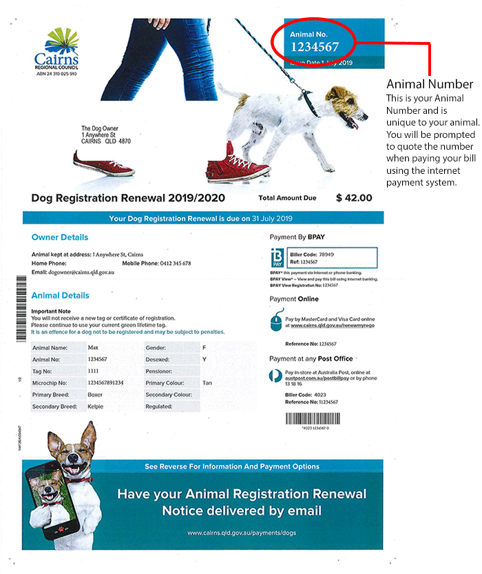 Animal 2025 registration renewal